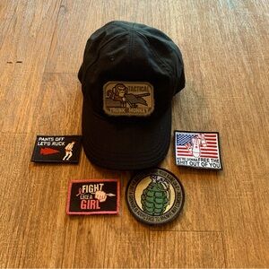 GORUCK GR Military Tac Hat Patch Black Tactical USA MADE W/FREE PATCHES
